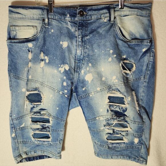 ‎AHP Denim distressed shorts size 40 - Picture 1 of 3